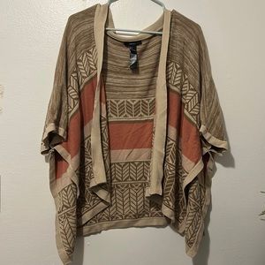 Cardigan boho chic design. Neutrals plus pink
